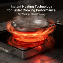 Chefman Premium 2200W Infrared Induction Stove - 3 Cooking Presets, Elegant Crystal Glass, Easy Soft Touch Buttons for Precision Cooking
