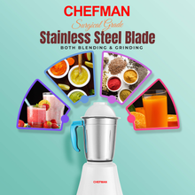 Chefman Elite Series 550-Watt Mixer Grinder with Multi-Function Blades