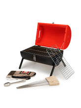 Chefman Barrel Barbecue Grill: 8 Skewers, Tong, Grill, and Mash Included for Ultimate Grilling Experience