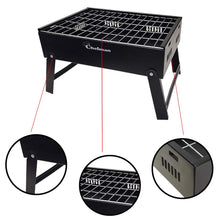 Chefman Charcoal mini table top barbeque with 4 skewers, 1 grill for home