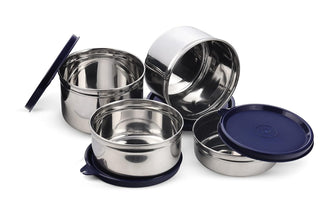 Chefman  Mega Lunch Box, 100% Leak Proof, 4 Stainless Steel Containers with BPA Free Airtight Lids