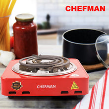 Chefman 1000W Hot Plate Cooktop Grill: Shockproof, Compact, and Efficient Electric Cooking Solution