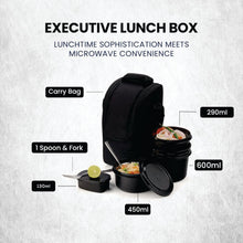 Chefman Lunch Box With Steel Cutlery,3 Microwave Safe Inner Steel Containers