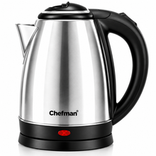 Chefman Electric Kettle 1.8L 1500W Stainless Steel Water Boiler with Fast Heating, Auto Shut-Off, Boil-Dry Protection & 360° Swivel Base for Home & Office